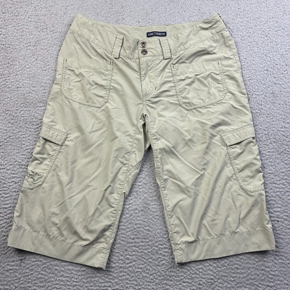 ARC'TERYX Parapet Long Shorts Womens Outdoor Hiking Walking Beige Size 8